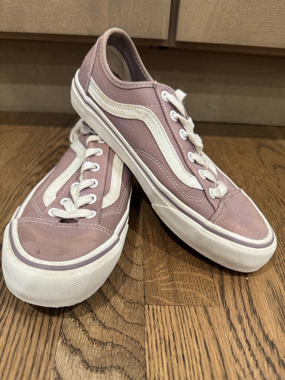 Vans Old Skool Tapered Canvas Taupe Brown Skate Shoes Sneakers M6 W 7.5